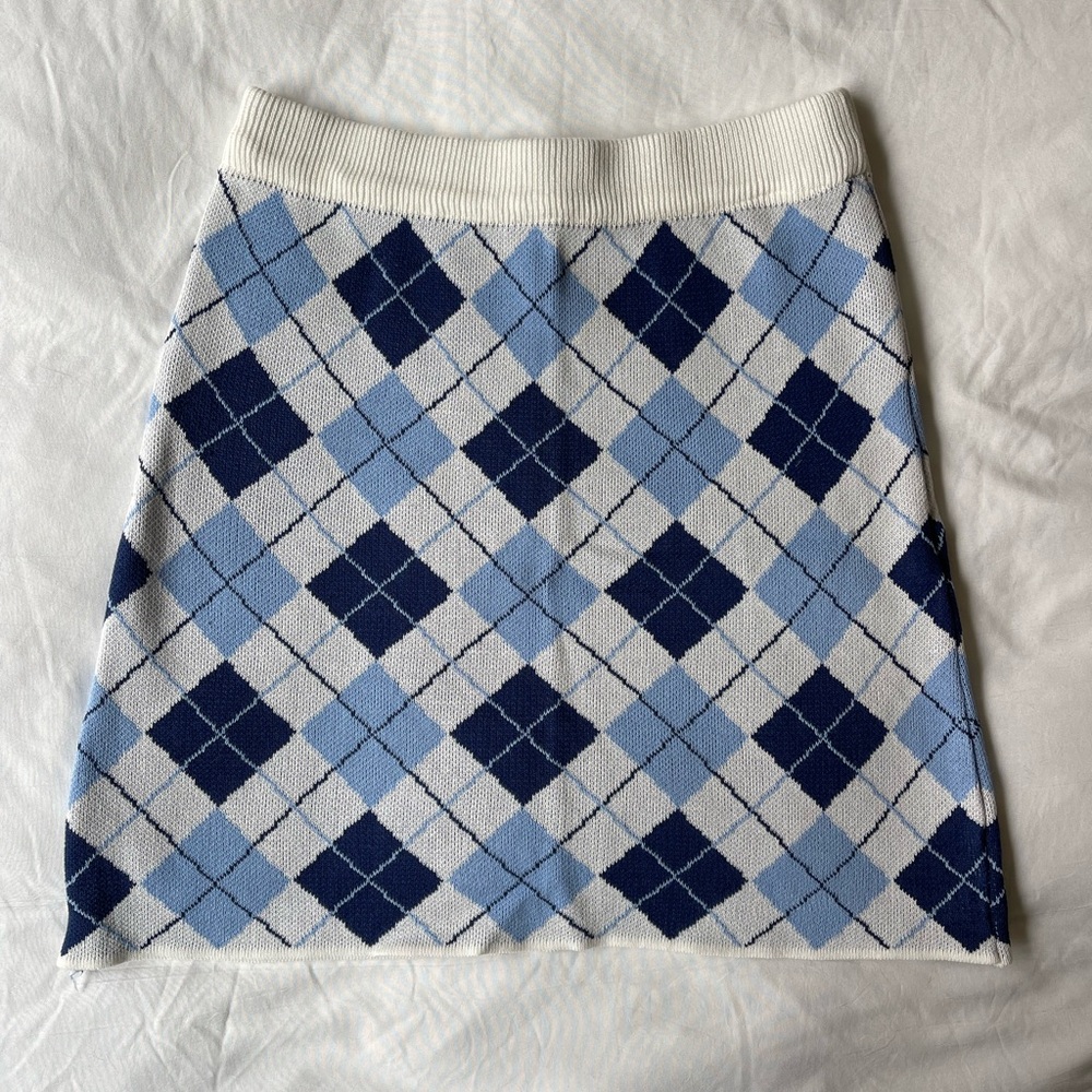 Super Cute Plaid Sweater Skirt